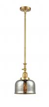 Innovations Lighting 206-SG-G78-LED - Bell - 1 Light - 8 inch - Satin Gold - Stem Hung - Mini Pendant