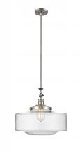  206-SN-G694-16 - Bridgeton - 1 Light - 16 inch - Brushed Satin Nickel - Stem Hung - Mini Pendant