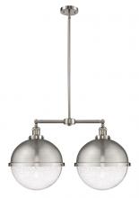 Innovations Lighting 209-SN-HFS-124-SN-LED - Hampden - 2 Light - 18 inch - Brushed Satin Nickel - Stem Hung - Island Light