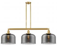 Innovations Lighting 213-SG-G73-L-LED - Bell - 3 Light - 42 inch - Satin Gold - Stem Hung - Island Light