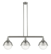 Innovations Lighting 213-SN-HFS-84-SN-LED - Hampden - 3 Light - 42 inch - Brushed Satin Nickel - Stem Hung - Island Light