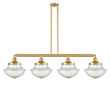 Innovations Lighting 214-SG-G544-LED - Oxford - 4 Light - 54 inch - Satin Gold - Stem Hung - Island Light