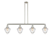 Innovations Lighting 214-SN-G664-7-LED - Bullet - 4 Light - 50 inch - Brushed Satin Nickel - Stem Hung - Island Light