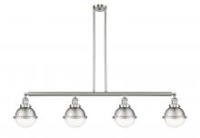 Innovations Lighting 214-SN-HFS-62-SN-LED - Hampden - 4 Light - 52 inch - Brushed Satin Nickel - Stem Hung - Island Light