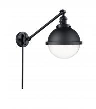 Innovations Lighting 237-BK-HFS-82-BK-LED - Hampden - 1 Light - 9 inch - Matte Black - Swing Arm