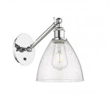 Innovations Lighting 317-1W-PC-GBD-754-LED - Bristol - 1 Light - 8 inch - Polished Chrome - Sconce