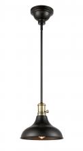 Innovations Lighting 443SW-1S-BAB-M15BK-LED - Metro - 1 Light - 10 inch - Black Antique Brass - Cord hung - Pendant