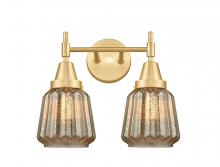 Innovations Lighting 447-2W-SG-G146-LED - Chatham - 2 Light - 15 inch - Satin Gold - Bath Vanity Light