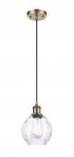 Innovations Lighting 516-1P-AB-G362-LED - Waverly - 1 Light - 6 inch - Antique Brass - Cord hung - Mini Pendant