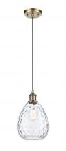 Innovations Lighting 516-1P-AB-G372-LED - Waverly - 1 Light - 8 inch - Antique Brass - Cord hung - Mini Pendant