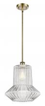 Innovations Lighting 516-1S-AB-G212-LED - Springwater - 1 Light - 12 inch - Antique Brass - Mini Pendant