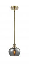 Innovations Lighting 516-1S-AB-G93-LED - Fenton - 1 Light - 7 inch - Antique Brass - Mini Pendant