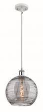 Innovations Lighting 516-1S-WPC-G1213-10SM - Athens Deco Swirl - 1 Light - 10 inch - White Polished Chrome - Mini Pendant