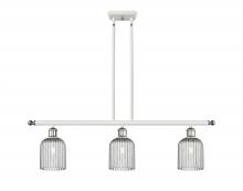 Innovations Lighting 516-3I-WPC-G559-5SM - Bridal Veil - 3 Light - 36 inch - White Polished Chrome - Cord hung - Island Light