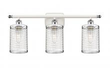 Innovations Lighting 516-3W-WPC-M18-PC - Nestbrook - 3 Light - 25 inch - White Polished Chrome - Bath Vanity Light