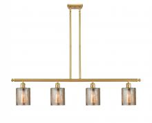 Innovations Lighting 516-4I-SG-G116-LED - Cobbleskill - 4 Light - 48 inch - Satin Gold - Cord hung - Island Light