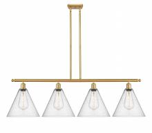 Innovations Lighting 516-4I-SG-GBC-124-LED - Berkshire - 4 Light - 50 inch - Satin Gold - Cord hung - Island Light