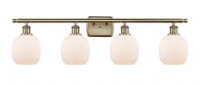 Innovations Lighting 516-4W-AB-G101-LED - Belfast - 4 Light - 36 inch - Antique Brass - Bath Vanity Light