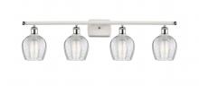 Innovations Lighting 516-4W-WPC-G462-6-LED - Norfolk - 4 Light - 36 inch - White Polished Chrome - Bath Vanity Light