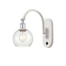 Innovations Lighting 518-1W-WPC-G124-6-LED - Athens - 1 Light - 6 inch - White Polished Chrome - Sconce