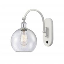 Innovations Lighting 518-1W-WPC-G124-8-LED - Athens - 1 Light - 8 inch - White Polished Chrome - Sconce