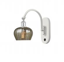 Innovations Lighting 518-1W-WPC-G96 - Fenton - 1 Light - 7 inch - White Polished Chrome - Sconce