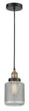 Innovations Lighting 616-1PH-BAB-G262 - Stanton - 1 Light - 6 inch - Black Antique Brass - Cord hung - Mini Pendant