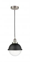 Innovations Lighting 616-1PH-SN-HFS-84-BK - Edison - 1 Light - 9 inch - Satin Nickel - Mini Pendant