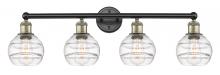 Innovations Lighting 616-4W-BAB-G556-6CL - Rochester - 4 Light - 33 inch - Black Antique Brass - Bath Vanity Light