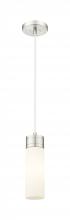 Innovations Lighting 617-1P-SN-G617-8WH - Boreas - 1 Light - 3 inch - Satin Nickel - Cord Hung - Mini Pendant