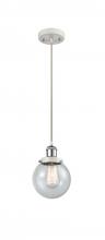 Innovations Lighting 916-1P-WPC-G204-6-LED - Beacon - 1 Light - 6 inch - White Polished Chrome - Cord hung - Mini Pendant