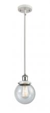 Innovations Lighting 916-1S-WPC-G204-6-LED - Beacon - 1 Light - 6 inch - White Polished Chrome - Mini Pendant