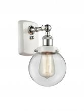 Innovations Lighting 916-1W-WPC-G202-6-LED - Beacon - 1 Light - 6 inch - White Polished Chrome - Sconce