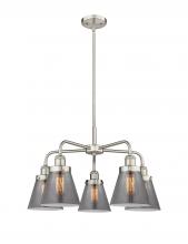 Innovations Lighting 916-5CR-SN-G63 - Cone - 5 Light - 25 inch - Satin Nickel - Chandelier