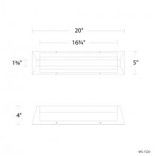 Modern Forms US Online WS-1520-40-AB - Swale Bath Vanity Light