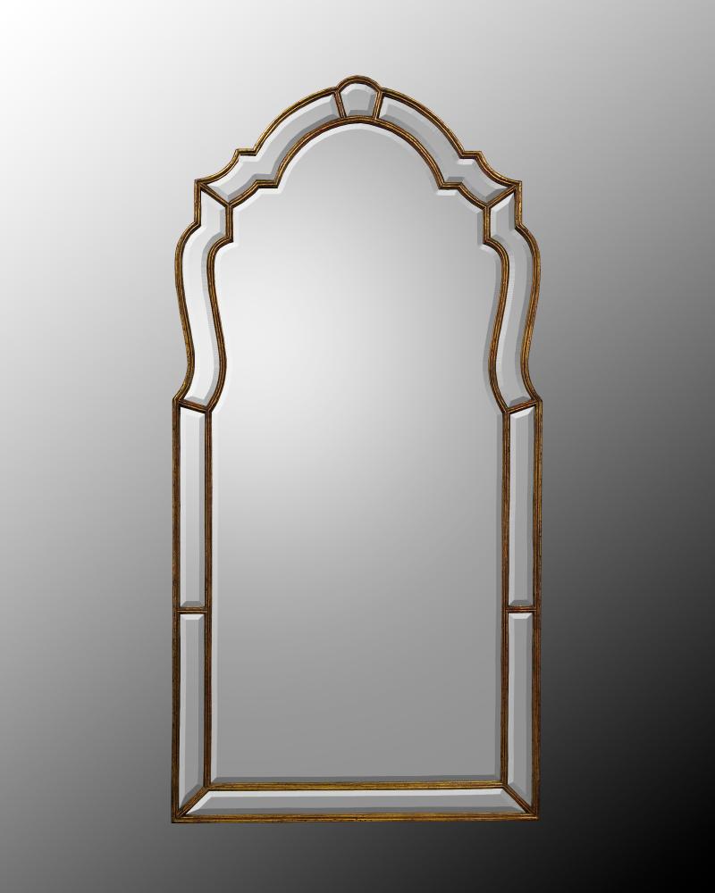 48X96 WD FRAME W/BEVEL MIRROR