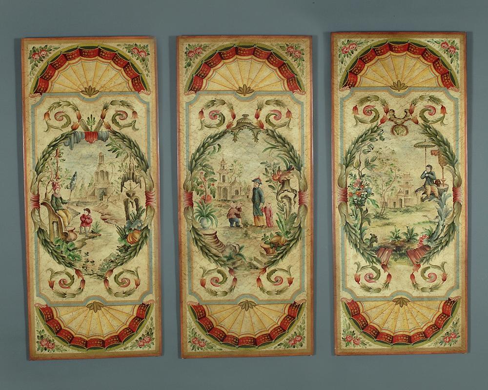 90X72 3 PANEL ORIENTAL TRYPTICH