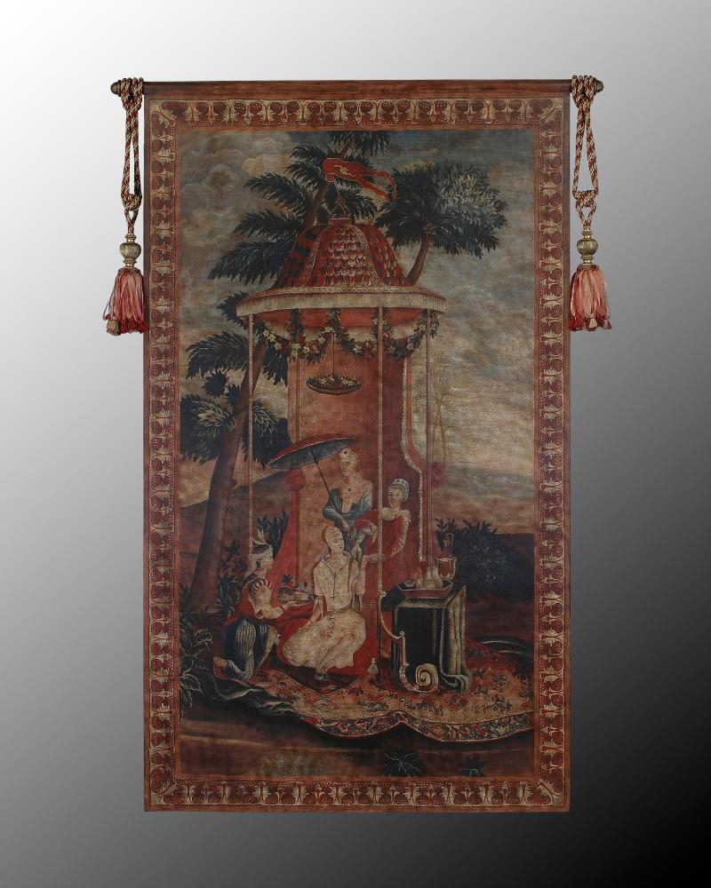 55X83 ORIENTAL WD OIL W/TASSELS