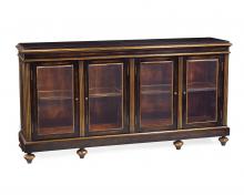 J. Richard EUR-04-0057 - 39X76X17 BURNISHED EBONY DISPLAY CABINET