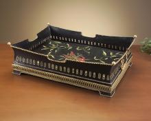 J. Richard JRA-6386 - 7X21X16 TOLE TRAY FLORAL DESIGN