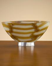 J. Richard JRA-7587 - 7X13X6 AMBER GLASS BOWL