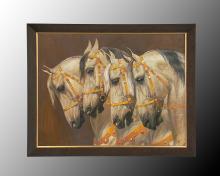 J. Richard JRO-1854 - 57X45 ''RENAUD'' FOUR HORSES