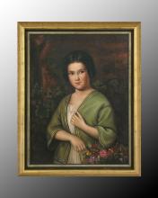 J. Richard JRO-2089 - 46X57 ''RENAUD'' YOUNG LADY W