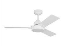 Anzalone Electric and Lighting Items 3JVR44RZW - Jovie 44" Indoor/Outdoor Matte White Ceiling Fan with Wall Control and Manual Reversible Motor