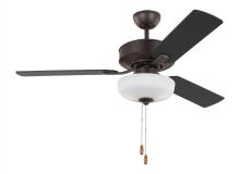 Anzalone Electric and Lighting Items 3LD48BZD - Linden 48'' traditional dimmable LED indoor bronze ceiling fan with light kit and reversible