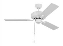 Anzalone Electric and Lighting Items 3LD48RZW - Linden 48'' traditional indoor matte white ceiling fan with reversible motor