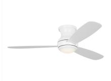 Anzalone Electric and Lighting Items 3OBSHR52RZWD - Orbis 52 Inch Indoor/Outdoor Integrated LED Dimmable Hugger Ceiling Fan