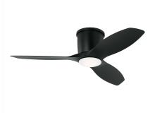 Anzalone Electric and Lighting Items 3TTHR44MBKD - Titus 44 Inch Indoor/Outdoor Integrated LED Dimmable Hugger Ceiling Fan