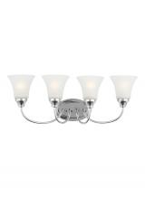 Anzalone Electric and Lighting Items 44808-05 - Holman traditional 4-light indoor dimmable bath vanity wall sconce in chrome silver finish with sati