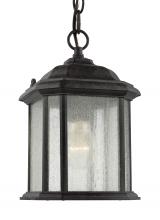 Anzalone Electric and Lighting Items 60029-746 - Kent traditional 1-light outdoor exterior semi-flush convertible ceiling hanging pendant in oxford b